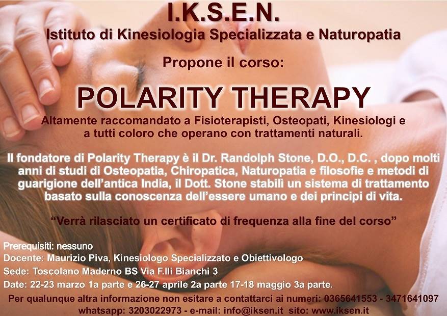 Tecniche Manuali Polarity Therapy